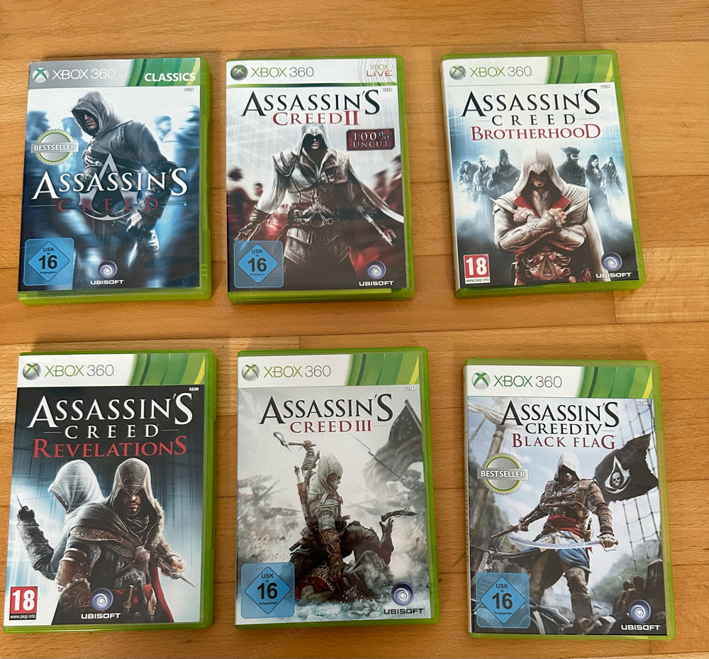 Assassins Creed Spiele Xbox 360