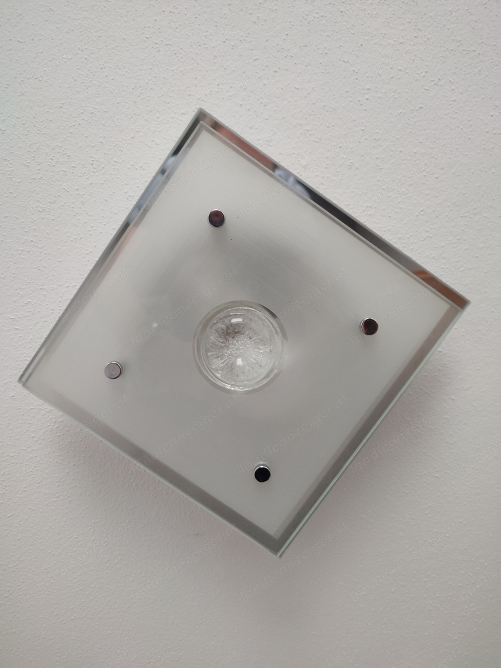 Deckenleuchte Deckenlampe Deckenlicht Glas modern 22 x 22 cm