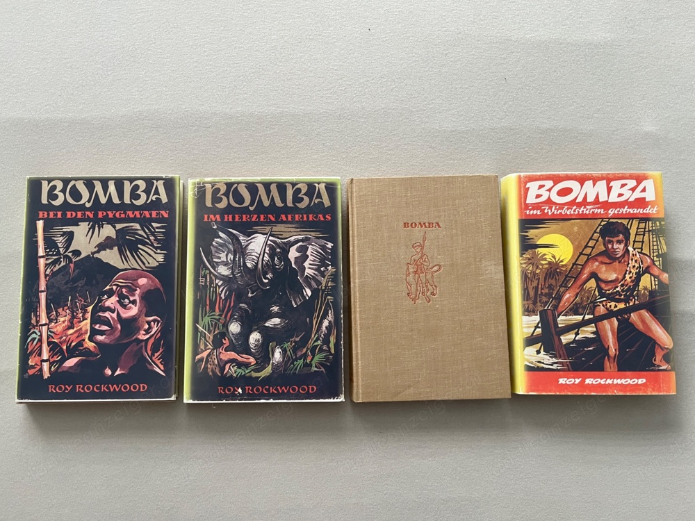 Roy Rockwood, Bomba der Dschungelboy , 1960er Jahre ,4  Bücher