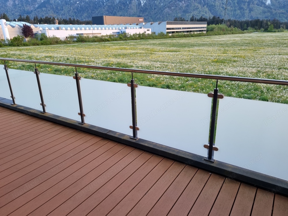 Glas-Geländer für Balkon, Terrasse oder Loggia