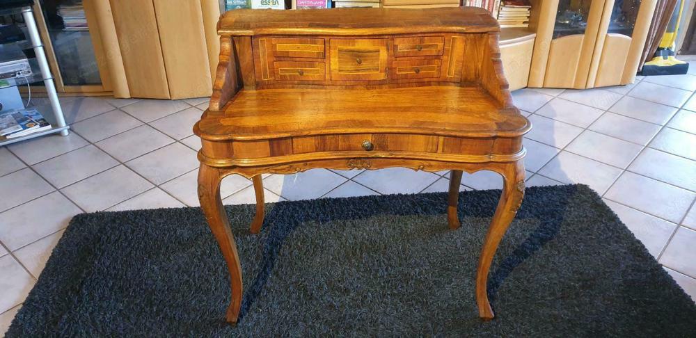 Sekretär Schreibtisch Nussbaum Barock