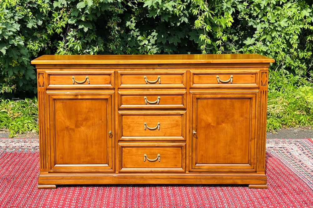 Biedermeier Stilmöbel Kommode Barock Sideboard Anrichte Kirschbaum SELVA