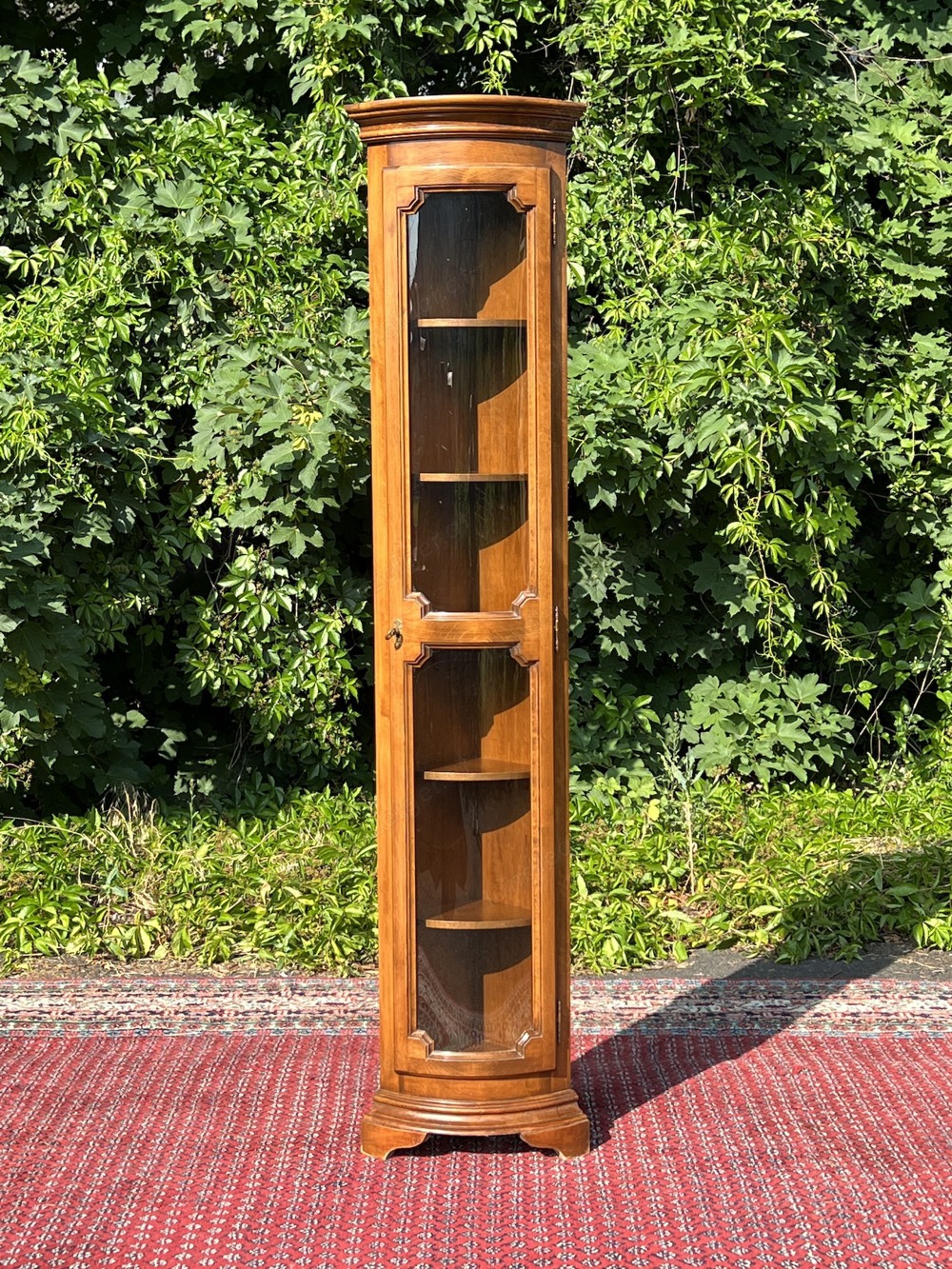 Biedermeier Vitrine Rokoko Eckvitrine Eckschrank Barock Gründerzeit Empire Schrank Glasvitrine Samml