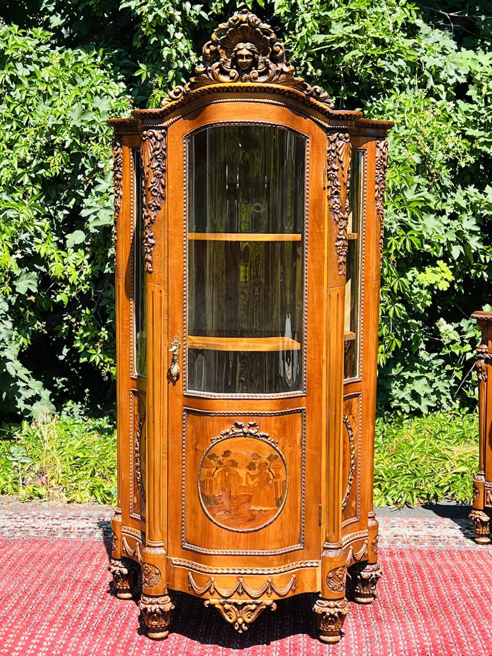 Barock Vitrine Louis XV Empire Schrank