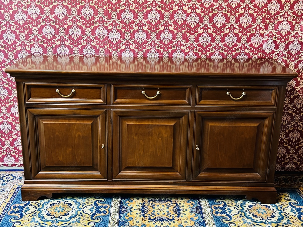 Biedermeier Kommode Anrichte Sideboard Barock  Nussbaum dunkel Landhaus Schrank Stilmöbel Louis XV R