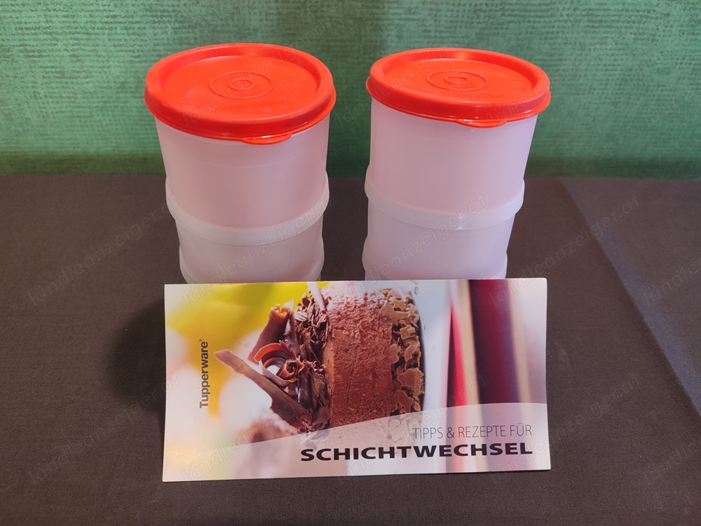 Tupperware Behälter für Schichtdessert incl. Rezeptheft nagelneu 