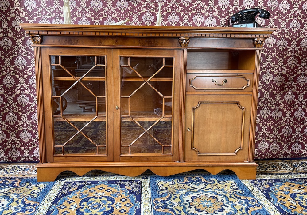 Biedermeier Sideboard Kommode England Anrichte Eibe