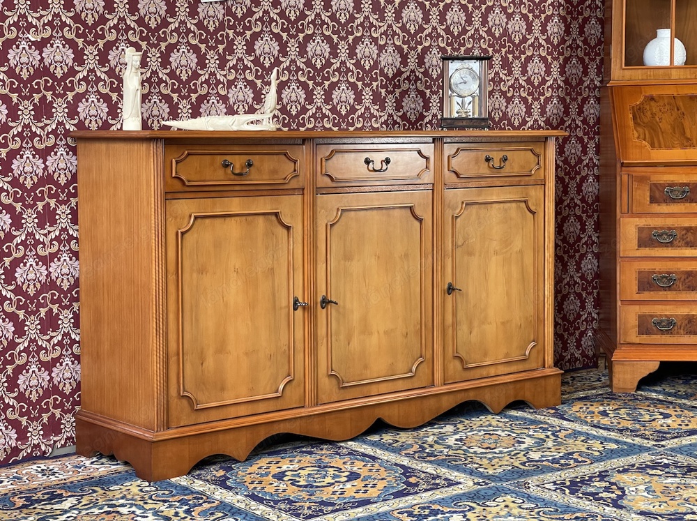 Biedermeier Sideboard Kommode England Anrichte Eibe