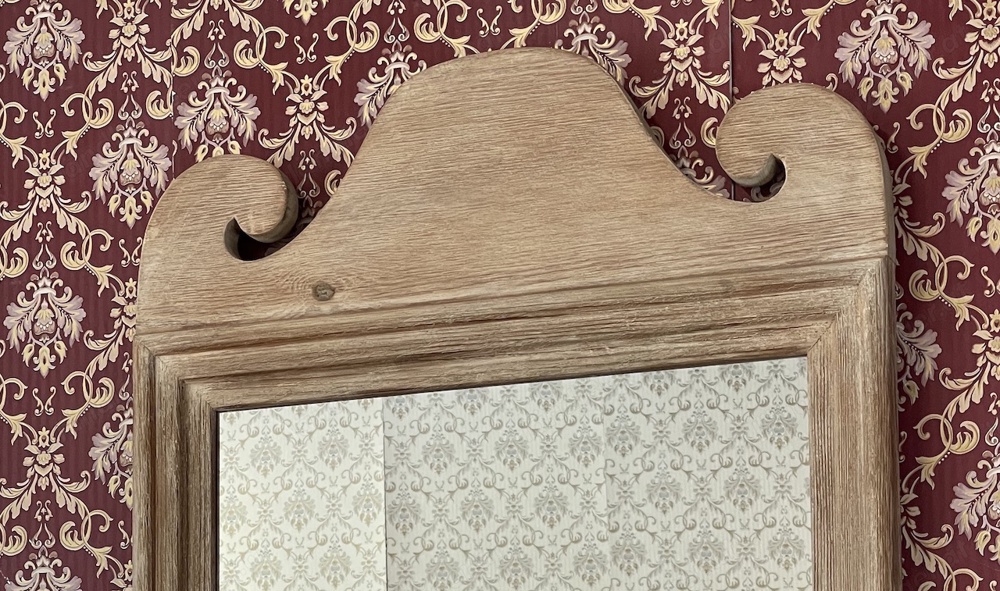 Barock Spiegel Pinie Wandspiegel Massivholz Biedermeier Landhaus