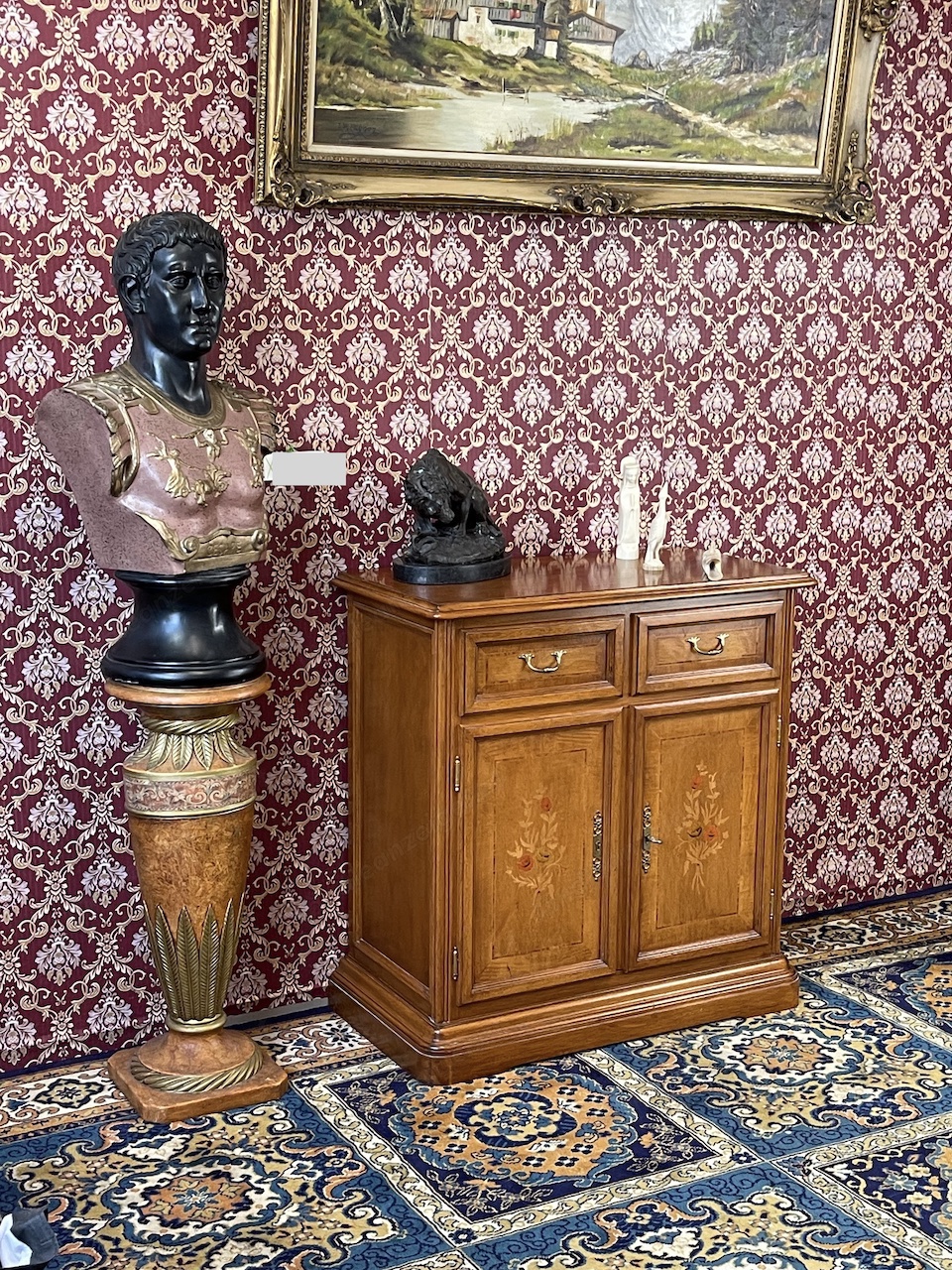 Kommode SELVA Biedermeier Anrichte Landhaus Nussbaum