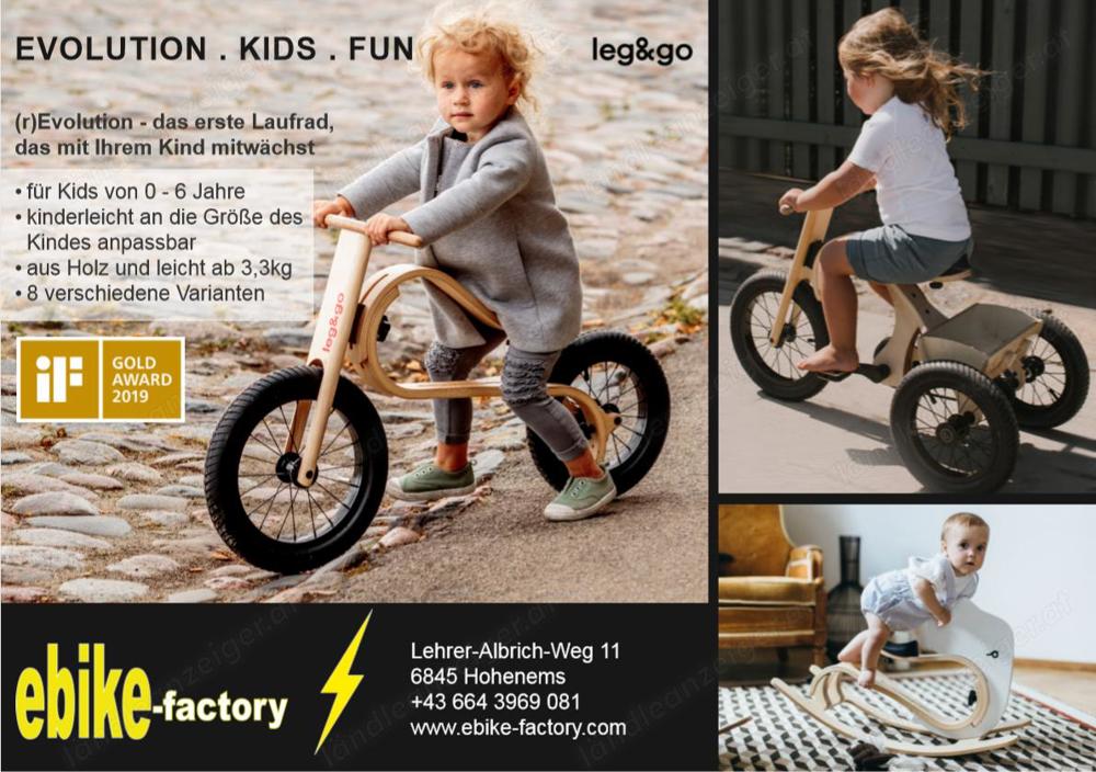 das erste mitwachsendes Kinderlaufrad von leg&go für Kids von 0 bis 6