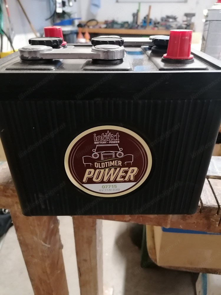 Oldtimer Batterie 6V   77Ah NEU   auch für alte Traktoren