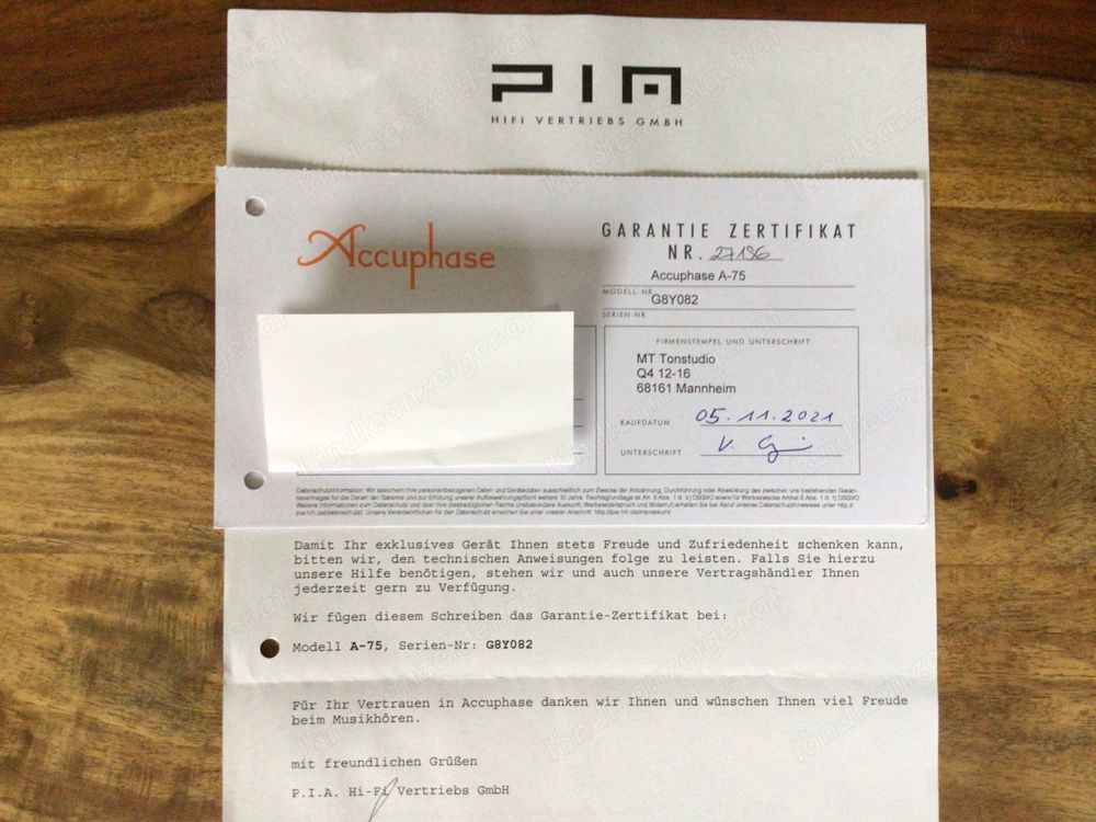 Accuphase A 75 Endstufe