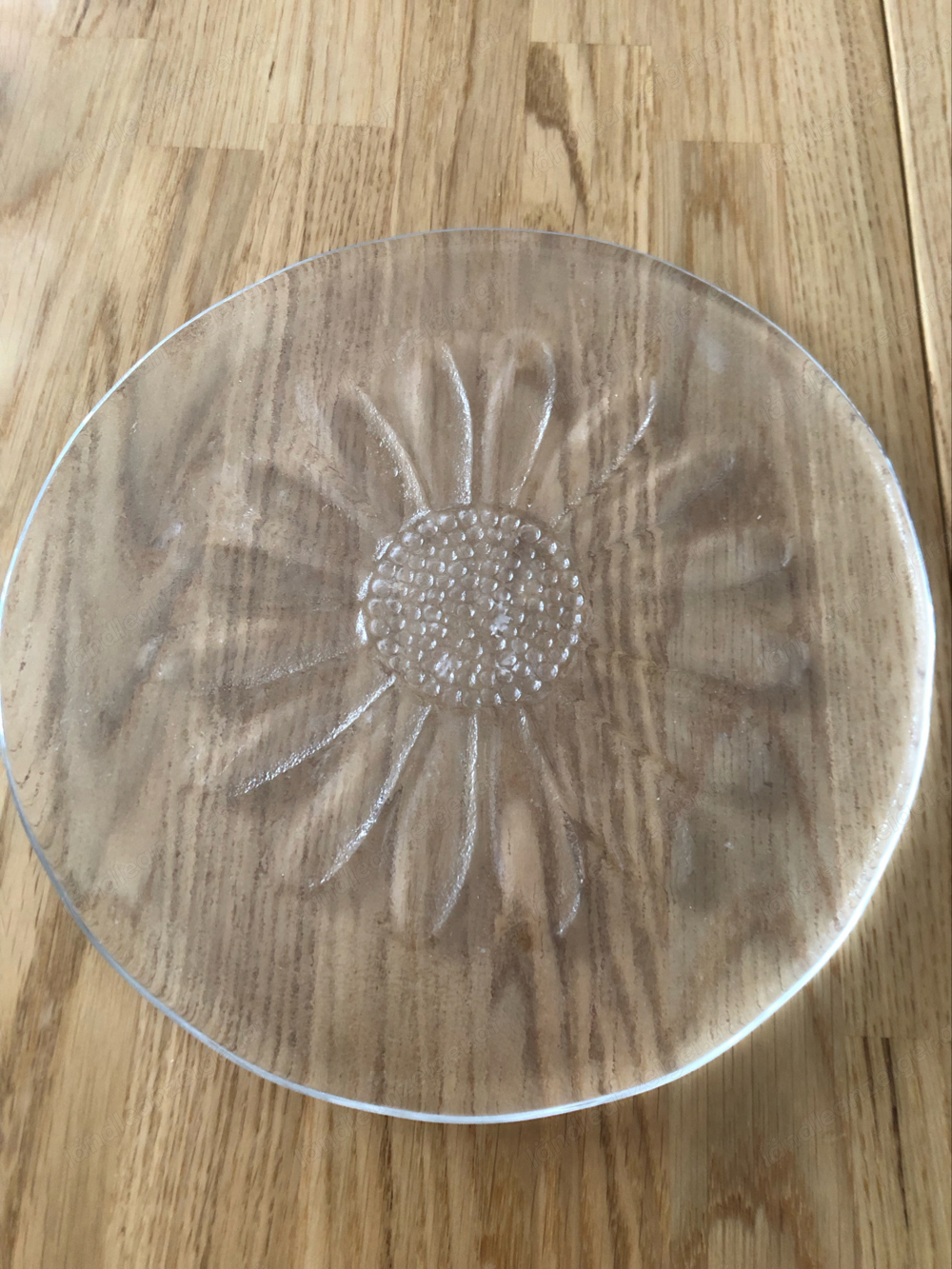 Glasplatte Handarbeit mit Blumenmotiv