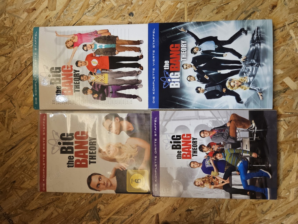 Verkaufe meine Dvd-Staffeln 1 bis 4  von The Big Bang Theorie