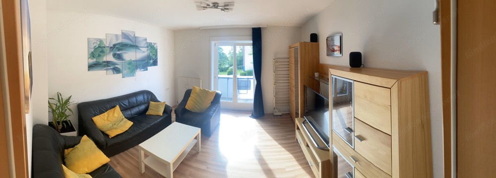 Voll möblierte, helle, 3-Zimmer-Wohnung mit Balkon in Dornbirn zur Kurzzeitmiete (3-6 Monate) 