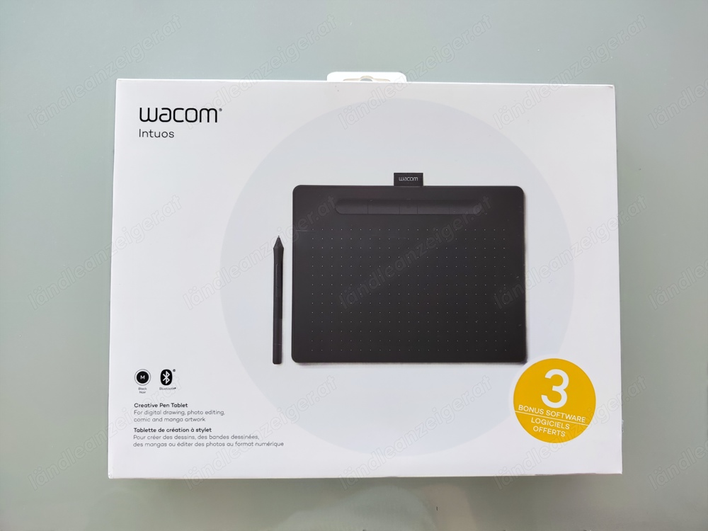 wacom Intuos, Creative Pen Tablet, M, Black Noir