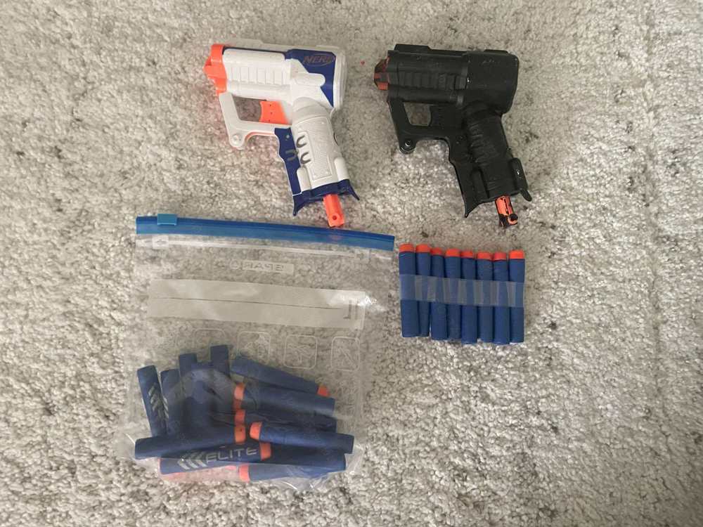 2x Nerf N-Strike Elite Triad EX-3 Blaster