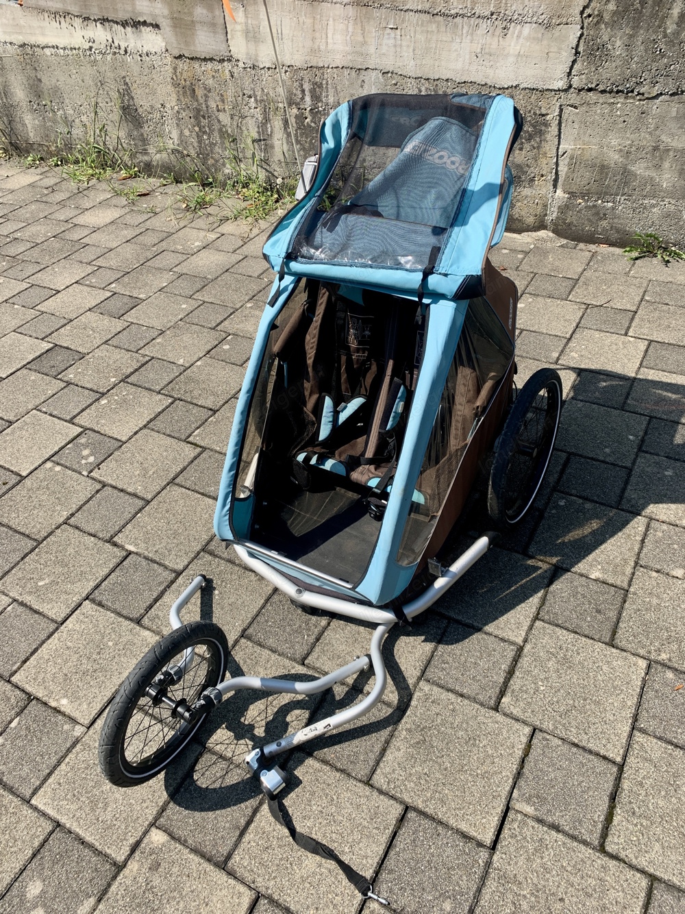 Croozer kid plus for 2: Sport Edition mit Federung   Fahrradanhänger