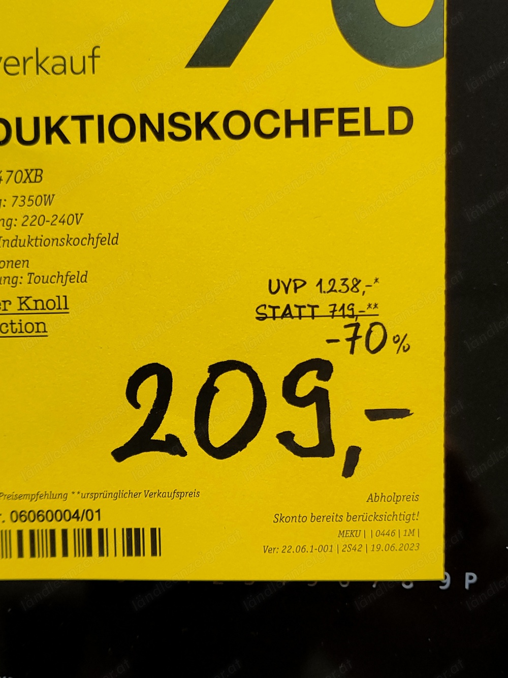 Induktionskochfeld Neu 80cm Breite