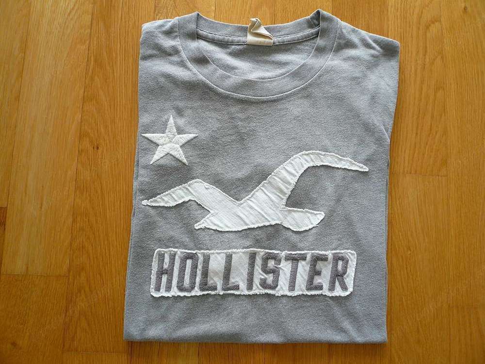 Hollister T-Shirt Gr. L, hellgrau * TOP *