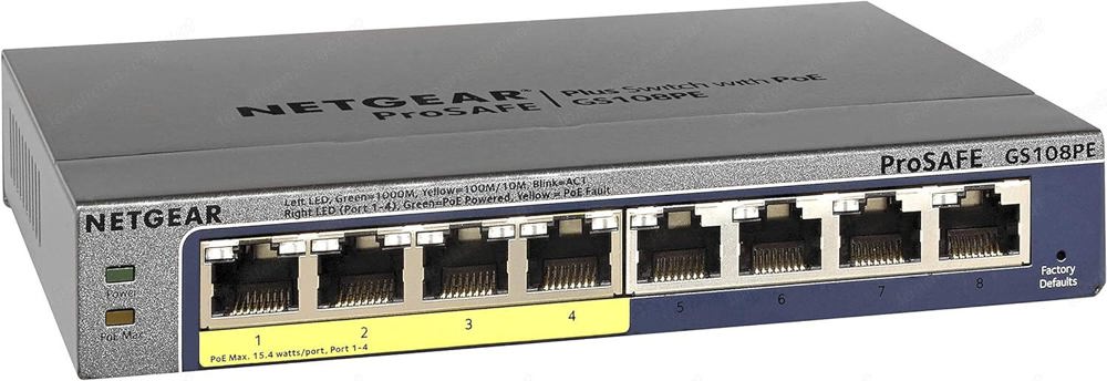 Netgear GS108PE PoE Switch 8 Port