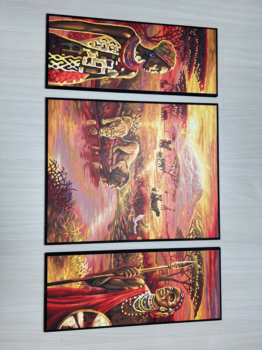 Bild Afrika - 3-teilig 52 x 90 cm