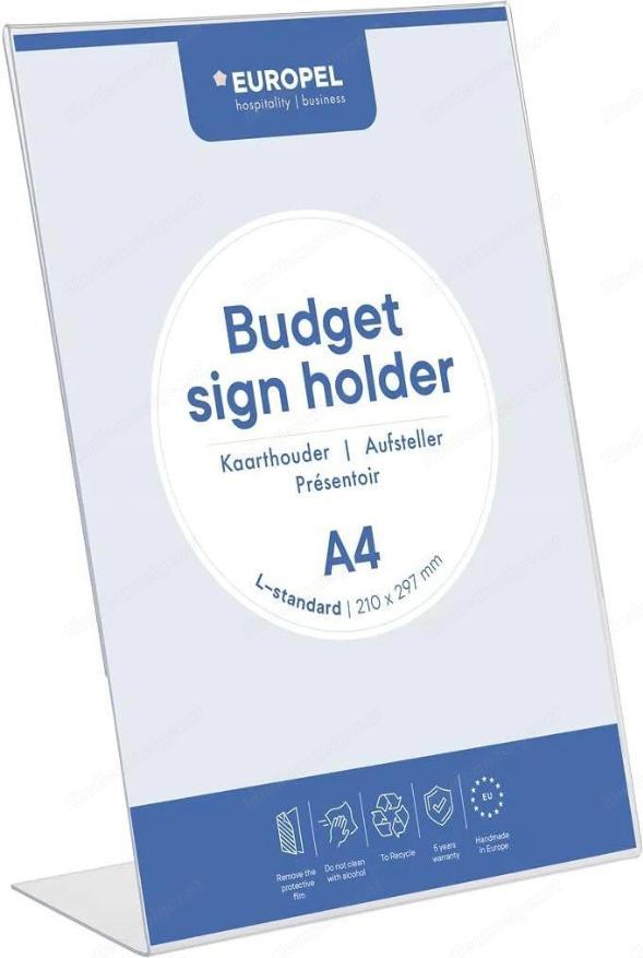 Europel Budget Tischaufsteller, L-Ständer A4