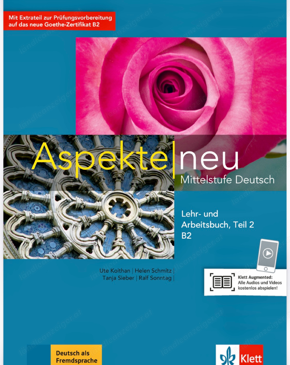 Klett B2 Lehr- und Arbeitsbuch Teil 2 Aspekte neu Mittelstufe Deutsch german német