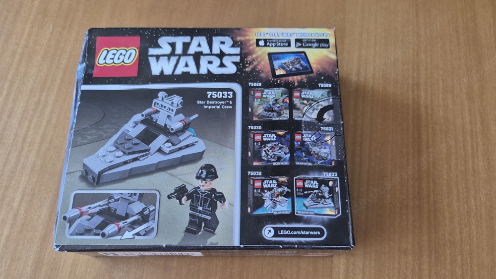 Lego Star Wars Nr. 75033 originalverpackt