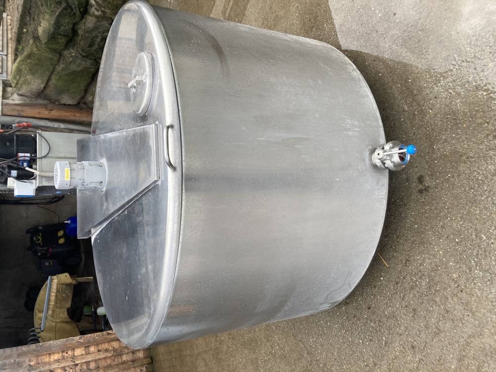 Milchtank 1000L , Edelstahl Tank,