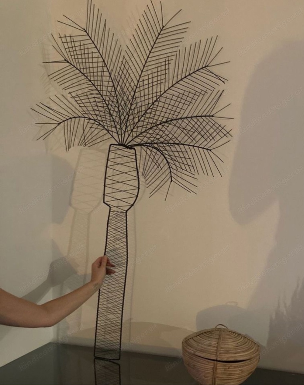 Palme Wanddekoration Metall Palme Wanddekoration Metall