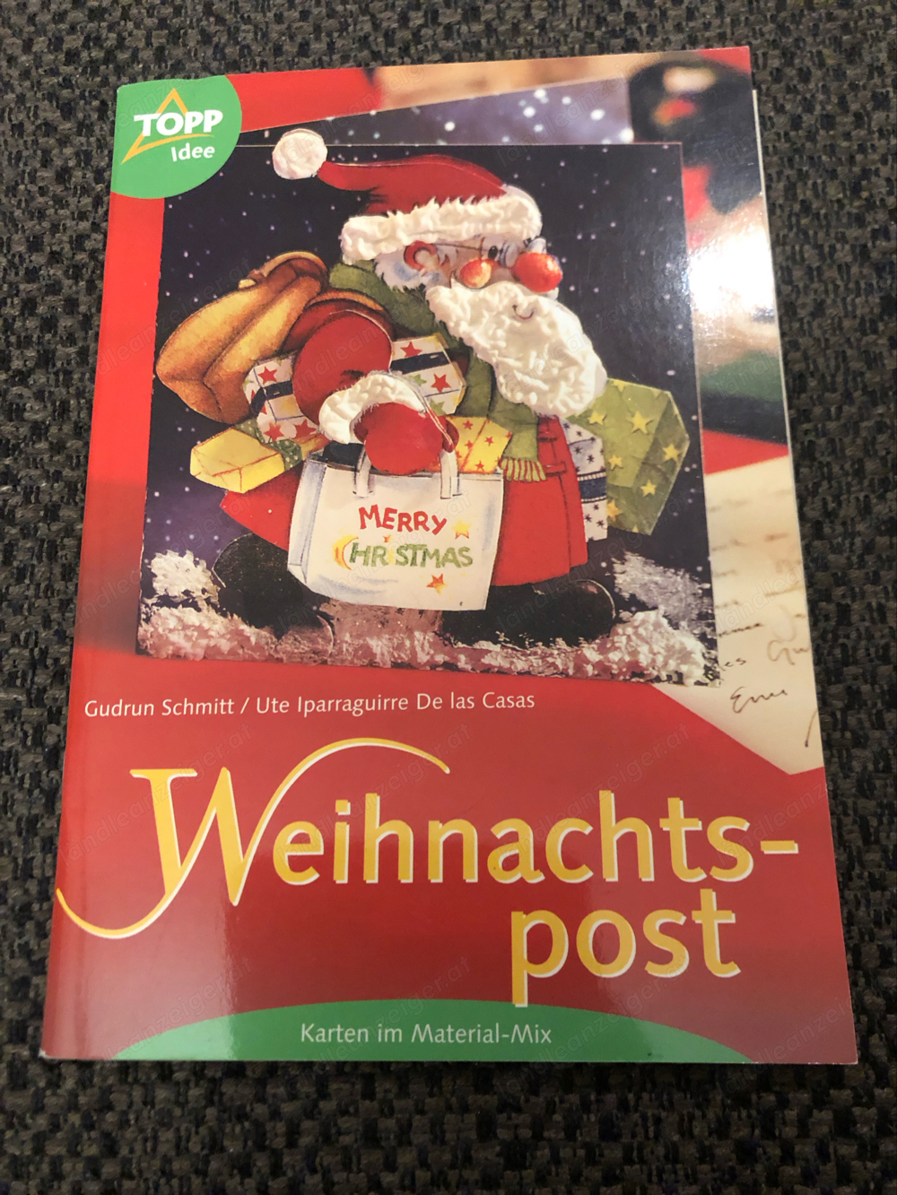 Weihnachtspost - Karten im Material-Mix