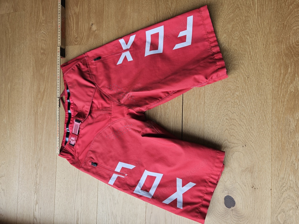 FOX, Downhill - Enduro Hose, kurz, rot, Größe 31-32