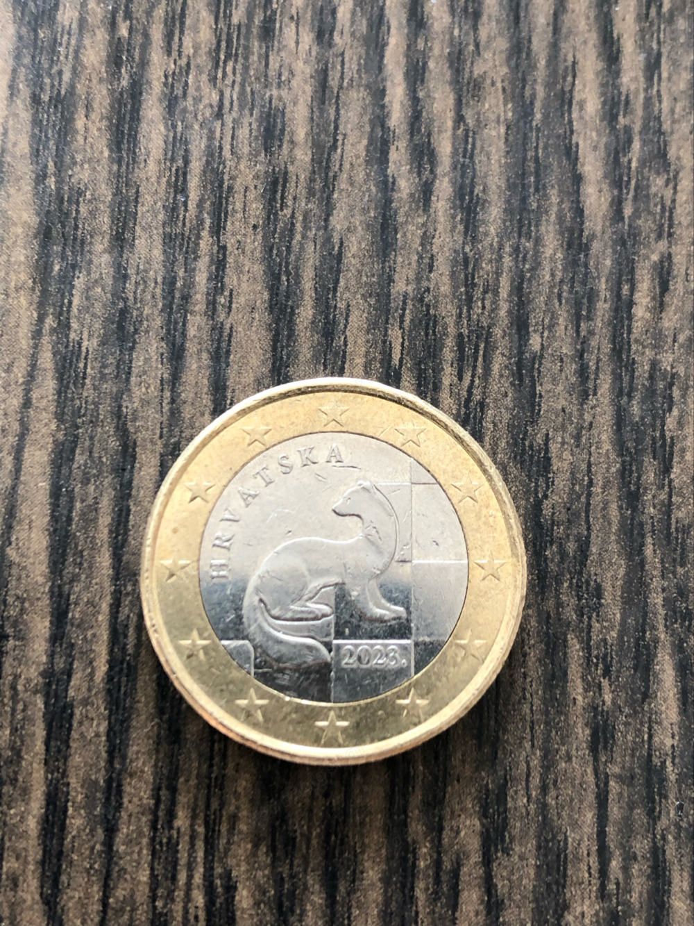 1 Euro Umlaufmünze Kroatien 2023