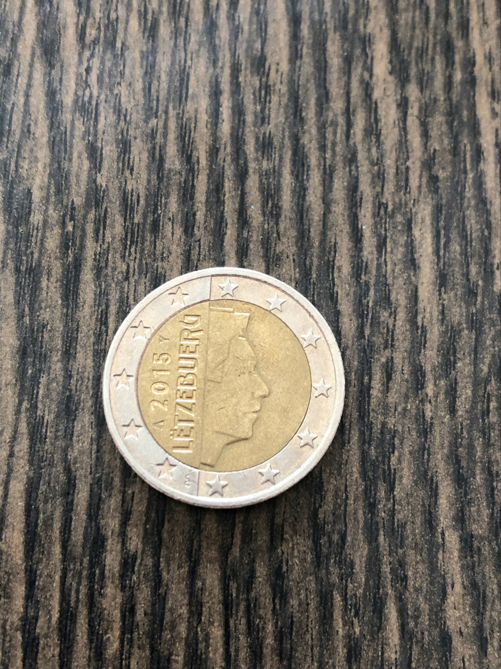 2 Euro Umlaufmünze Luxemburg 2015