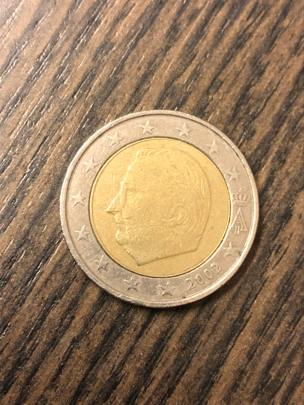 2 Euro Umlaufmünze Belgien 2002