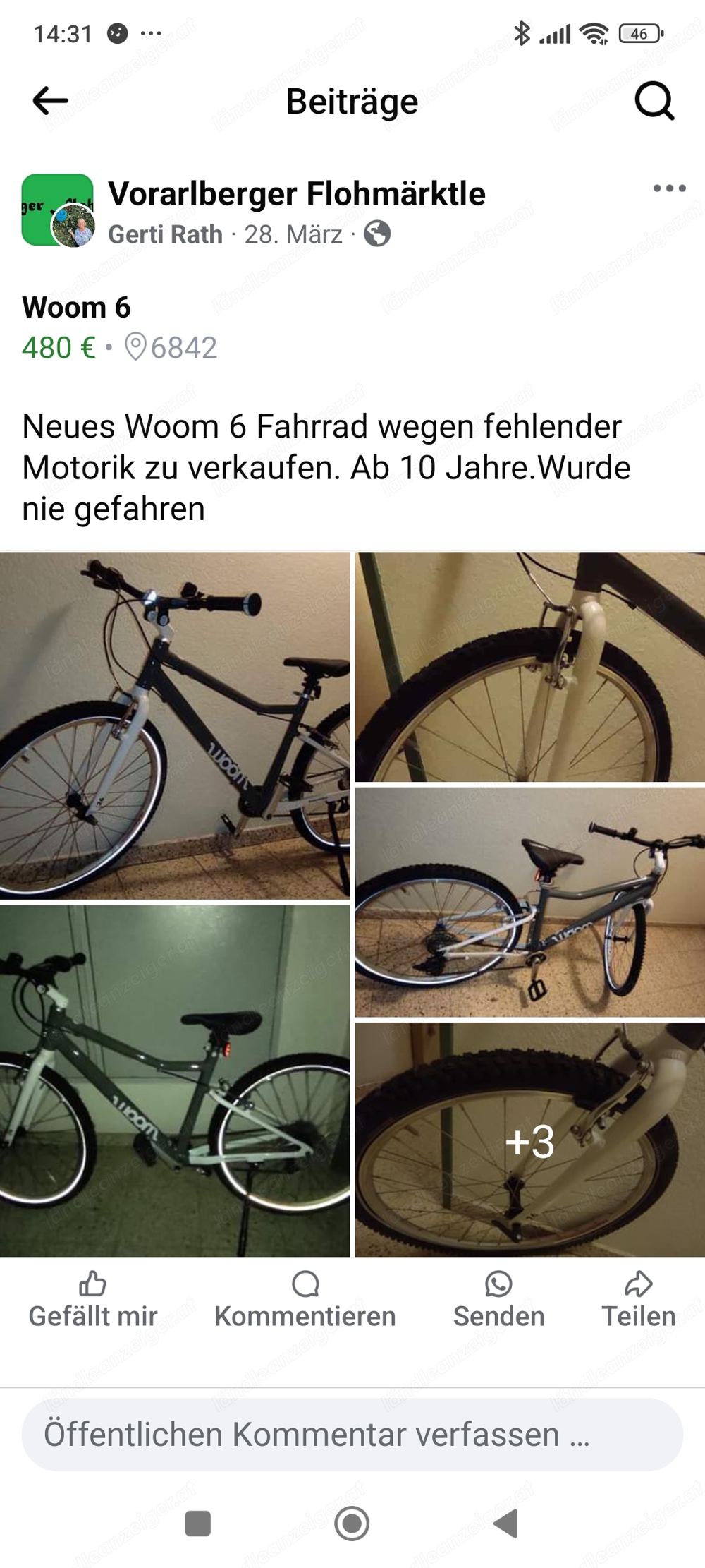 Jungenfahrrad woom 6