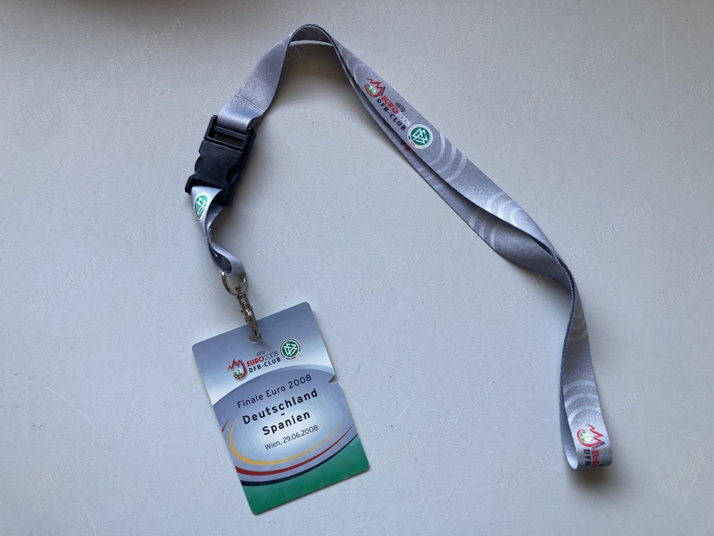 DFB-Club Eintritsskarte Finale UEFA EURO 2008 (inkl. Lanyard)