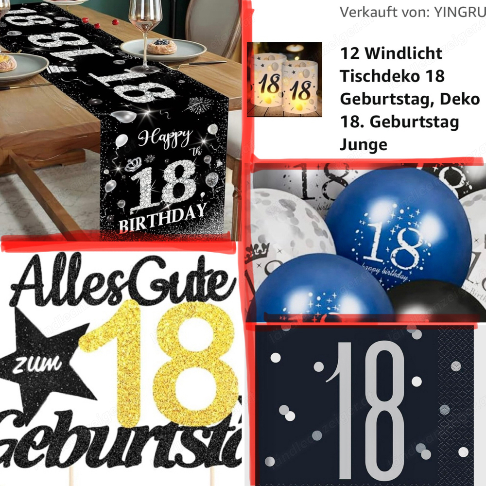 Deko 18. Geburtstag