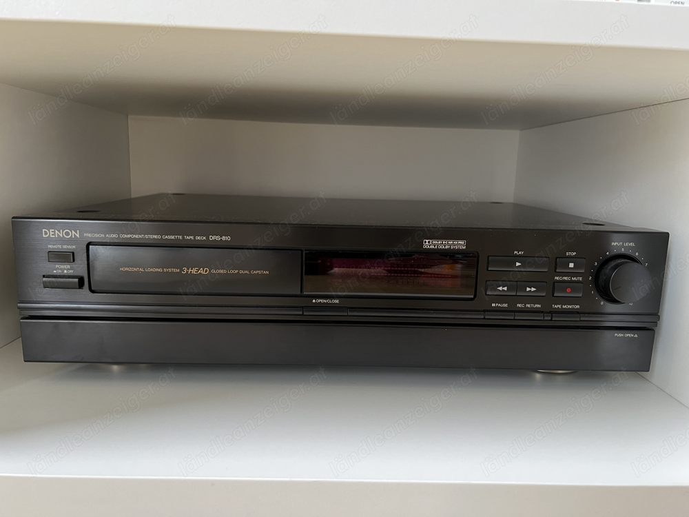 Denon Tape Deck Cassette DRS 810 neuwertig Vintage für Hifi Liebhaber Kassettendeck 