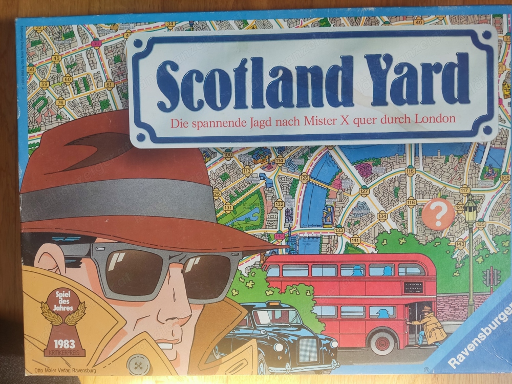 Scotland Yard-Spiel abzugeben!