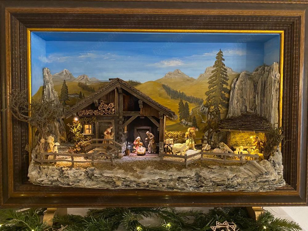 Bilderrahmen-Krippe