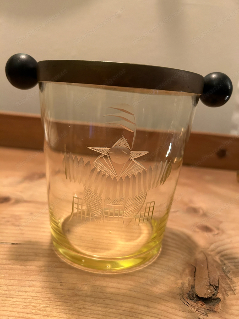Jugendstil ORNAMENTGLAS Eiswürfelglas Rarität 