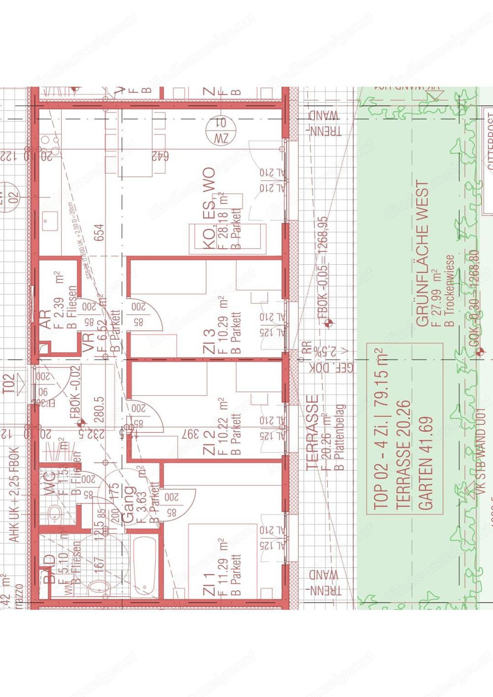 3 Zimmer-Gartenwohnung 