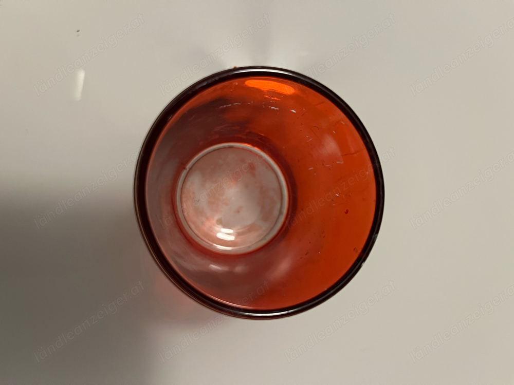 teelichtglas rot