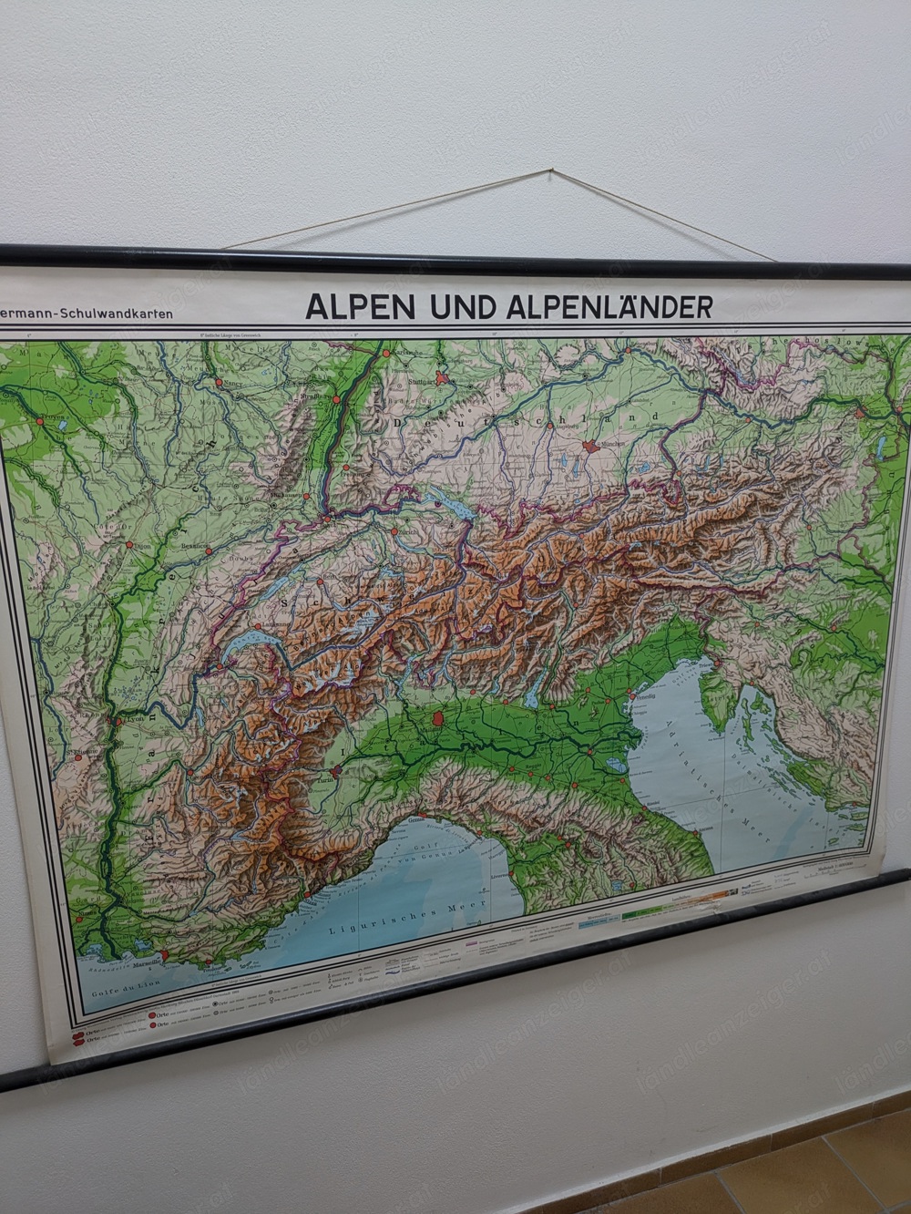 Historische Karte - Alpenländer (135 x 200cm) 6700 Bludenz