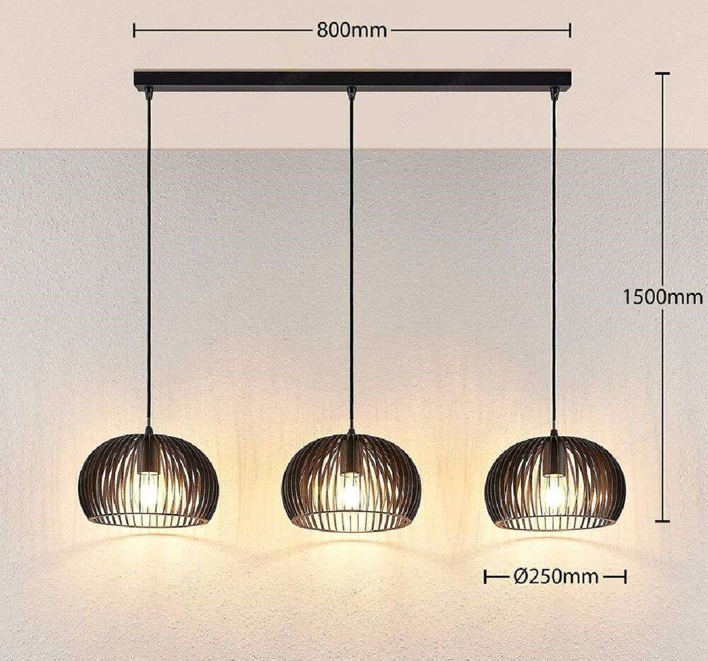 Lindby - Jusra Pendelleuchte 3-fl.