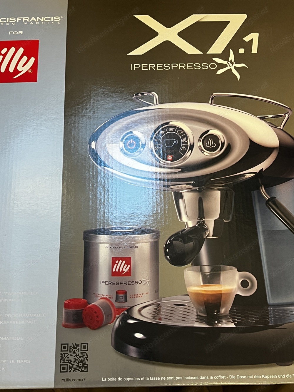 NEUE Kapsel Kaffeemaschine Francis Francis X7.1 weiß