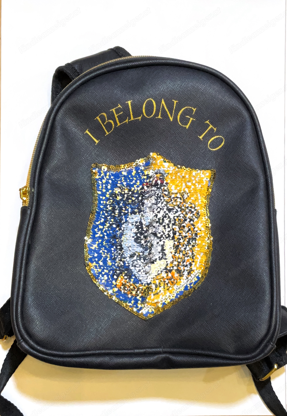 Harry Potter Rucksack mit Pailletten.